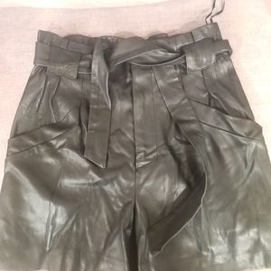 Pleather shorts
